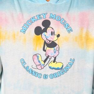Mickey Mouse Tie-Dye XL Hooded LS Shirt